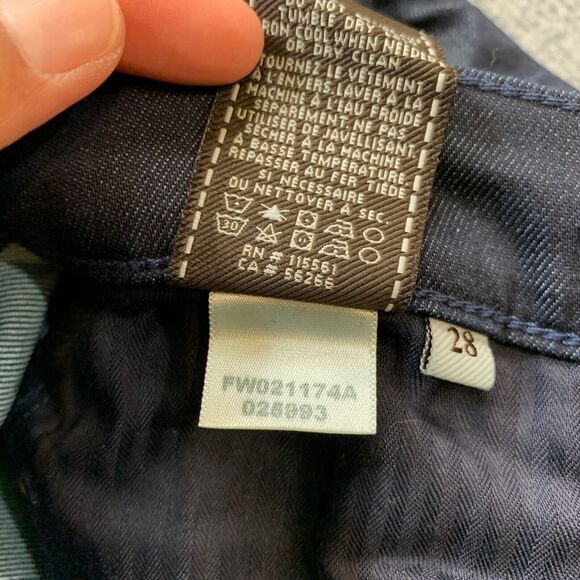 7 For All Mankind Jeans Womens 28 Blue Denim High Waist Skinny Ankle Whiskered - Picture 7 of 11